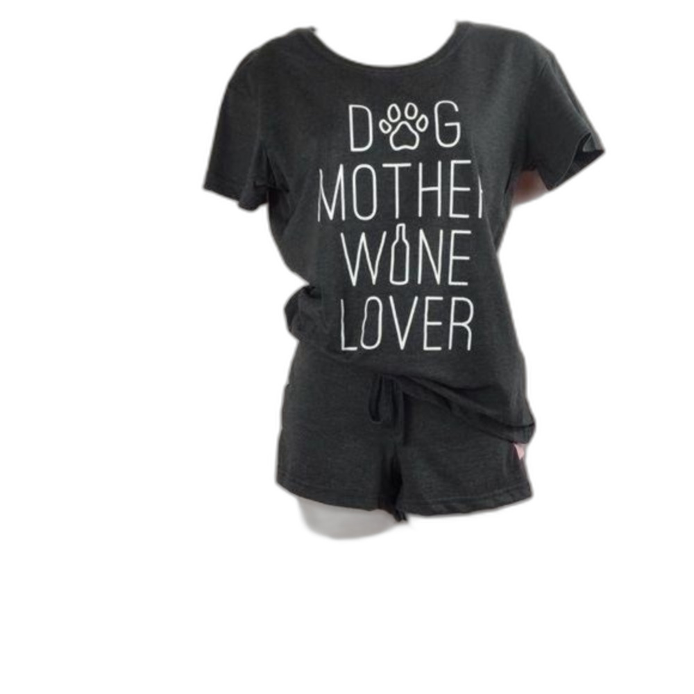 Women's Shorts and T-shit Set Gray Size S Elastic Stretch Fit